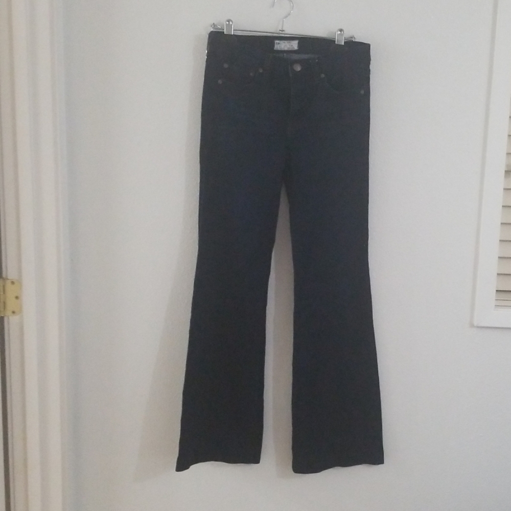 Free People Dark Wash Flare Jeans-Size 28